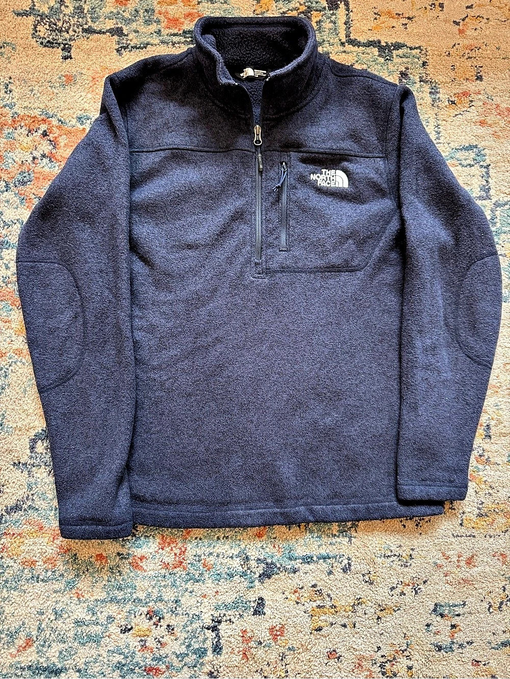 The North Face Men's Navy Quarterzip Blue Medium